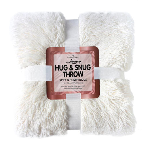 Hug And Snug Throw Cream 150 x 200cm