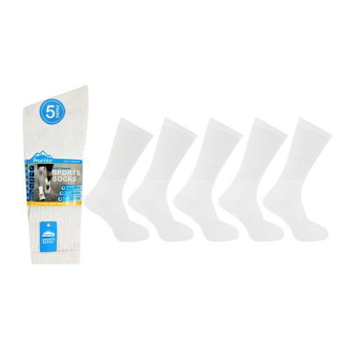 12 Pairs Men's Multi Purpose Sports Socks UK Size 6-11 White