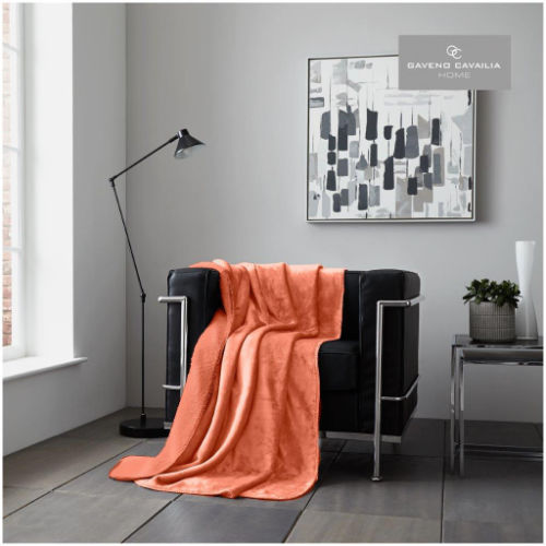 Coral Flannel Sherpa Throw 150x200cm