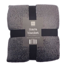 Load image into Gallery viewer, Black Inara Glitter Design Blanket Throw 130cm x 170cm
