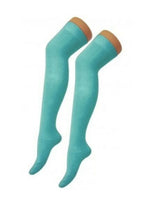 Load image into Gallery viewer, 12 Pairs Girls Extremely Bright Flo-Neon Over the Knee Socks Size 12½/3½
