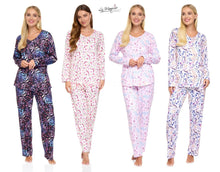 Lade das Bild in den Galerie-Viewer, 6 Pack Ladies V-Neck Berried Treasure Long Sleeve Pyjamas
