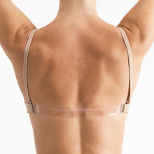 تحميل الصورة إلى عارض المعرض، Ladies Nude Seamless Clear Back Detachable Clear Strap Bra
