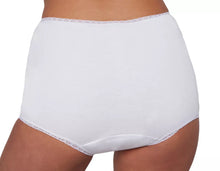 Load image into Gallery viewer, Ladies Cotton Incontinence Briefs Washable with Pad White
