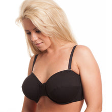 تحميل الصورة إلى عارض المعرض، Gemm Ladies Cotton Underwired Multiway Bra Black
