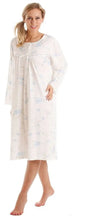 Carica l&#39;immagine nel visualizzatore di Gallery, Olga Ladies Floral Jersey Long Sleeved Nightdress
