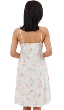 Load image into Gallery viewer, Indigo Sky Watercolour Floral Matt Satin Chemise
