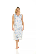 Afbeelding in Gallery-weergave laden, Ladies Roses Floral Jersey Sleeveless Nightdress
