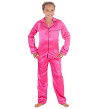 Lade das Bild in den Galerie-Viewer, Slumber Party Girls Long Sleeve Satin Pyjama Set 5 Packs

