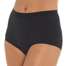 Load image into Gallery viewer, Anucci Ladies 3 Pack Incontinence Bladder Leak Full Briefs Black
