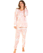 Charger l&#39;image dans la galerie, Ladies Floral Deluxe Jersey V Neck Long Sleeve Pyjamas
