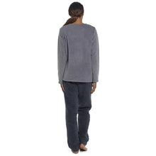 Lade das Bild in den Galerie-Viewer, Ladies Cockapoo 3D Details Microfleece Top &amp; Sherpa Bottoms Pyjama Set by Foxbury 6 Packs
