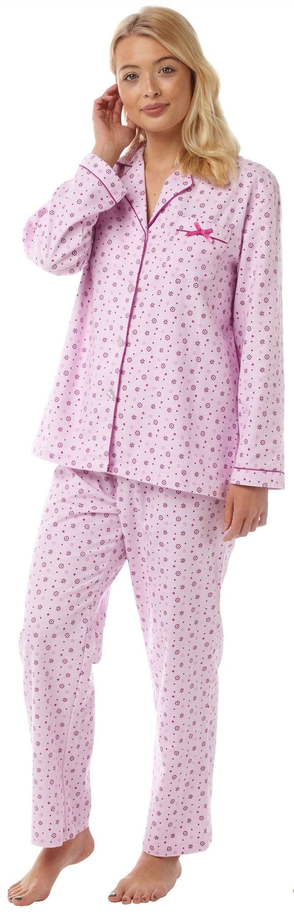 Holly 100% Brushed Cotton Wincyette Pyjamas