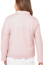 Load image into Gallery viewer, Ladies Long Sleeve Mock Quilt Pastel Pink Bedjacket
