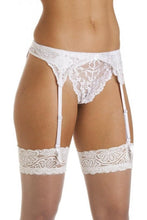 Afbeelding in Gallery-weergave laden, Ladies Narrow Lace Suspender Belt by Silky
