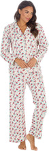 Afbeelding in Gallery-weergave laden, Ladies Floral 100% Cotton Wincyette Long Sleeve Pyjamas Cream
