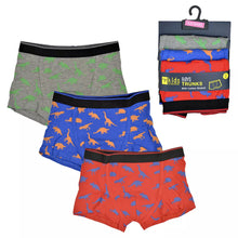 Afbeelding in Gallery-weergave laden, 3 Pack Boys Dinosaur Boxers Tom Frank Kids
