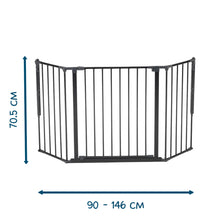 Load image into Gallery viewer, BabyDan Olaf Wide Wall Mounted Safety Gate &amp; Fire Guard 90 – 146Ccm
