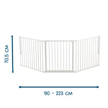 Load image into Gallery viewer, BabyDan Olaf X Wide Safety Gate &amp; Fireguard 90 - 223cm
