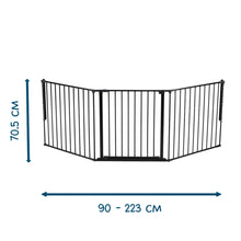 Load image into Gallery viewer, BabyDan Olaf X Wide Safety Gate &amp; Fireguard 90 - 223cm
