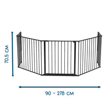 Load image into Gallery viewer, BabyDan Olaf XX Wide Safety Gate &amp; Fireguard 90 - 278cm
