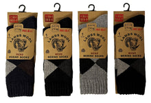 Load image into Gallery viewer, 12 Pairs Mens Argyle 2.4 TOG Rating Merino Lambs Wool Socks by Pro Heat
