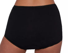 Load image into Gallery viewer, Ladies Cotton Incontinence Briefs Washable with Pad Black
