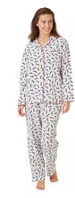 Charger l&#39;image dans la galerie, Ladies 100% Brushed Cotton Sausage Dog Print Wincey Pyjamas
