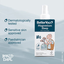 Lade das Bild in den Galerie-Viewer, BetterYou Roald Dahl Magnesium Sleep Kids Body Spray 3 Packs
