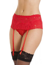 Afbeelding in Gallery-weergave laden, Ladies Narrow Lace Suspender Belt by Silky
