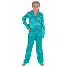 Lade das Bild in den Galerie-Viewer, Slumber Party Girls Long Sleeve Satin Pyjama Set 5 Packs
