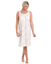 Load image into Gallery viewer, Olga Ladies Floral Jersey Sleeveless Nightdress Nightie Size 10-32
