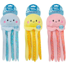 Afbeelding in Gallery-weergave laden, 12 Pack Squeaky Crinkle Plush Jellyfish Dog Toy 43cm Assorted Colours

