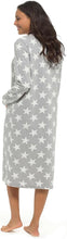 Afbeelding in Gallery-weergave laden, 6 Pack Ladies Polar Fleece Star Print Long Length Nightdress
