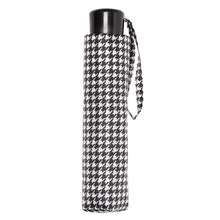 Lade das Bild in den Galerie-Viewer, Dogtooth Print Supermini Umbrella With Matching Sleeve
