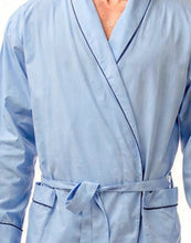 Afbeelding in Gallery-weergave laden, Mens Polycotton Long Sleeve Plain Traditional Wrap Robe Gown
