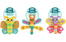 تحميل الصورة إلى عارض المعرض، 12 Pack Squeaky Crinkle Plush Flying Insect Puppy Toy 21cm Assorted

