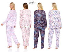 Lade das Bild in den Galerie-Viewer, 6 Pack Ladies V-Neck Berried Treasure Long Sleeve Pyjamas
