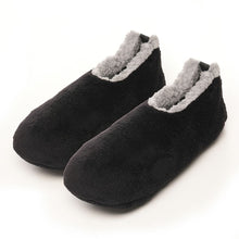 Charger l'image dans la galerie, 6 Pack Mens Plain Fleece Soft Sole Footsie Slippers
