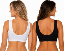 تحميل الصورة إلى عارض المعرض، 3 Pack Front Fastening Adhesive Tape Stretch Cotton Multi Cup Bras
