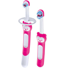 Charger l'image dans la galerie, MAM Oral Care Learn To Brush Set With Safety Shield 2 Pack
