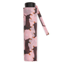 Load image into Gallery viewer, Sausage Dog Print Supermini Umbrella With Matching Sleeve
