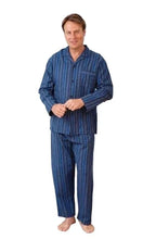 Load image into Gallery viewer, Mens Kingston Brushed Cotton Stripe Pyjamas
