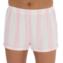 Lade das Bild in den Galerie-Viewer, Ladies Pink Candy Stripe Short Pyjama Set
