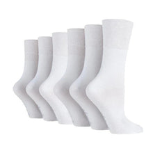 Carica l'immagine nel visualizzatore di Gallery, 12 Pairs Mens Plain White Seamless Gentle Grip Socks
