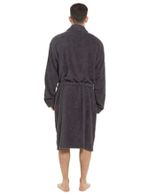 Charger l'image dans la galerie, 6 Pack Mens Grey Pure Cotton Towelling Robe

