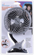 Load image into Gallery viewer, Dreambaby® Ezy-Fit Deluxe Clip-On Fan Black Grey
