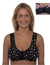 Lade das Bild in den Galerie-Viewer, 3 Pack Gemm Front Fastening Stretch Cotton Multi Cup Bra Black Heart

