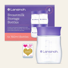 Load image into Gallery viewer, Lansinoh Milk Storage Bottles Pack Of 4
