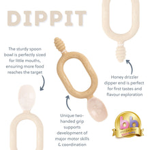 Carica l'immagine nel visualizzatore di Gallery, Bibado Dippit Baby Spoon Fawn 2-Pack: Self-Feeding Utensil for Babies
